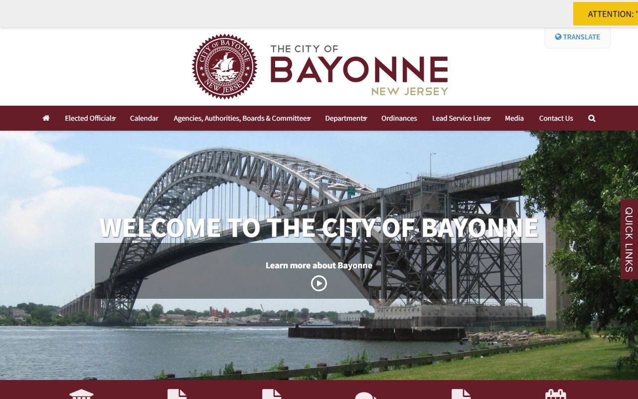 Bayonne City Clerk office for Bayonne birth records in Hudson County