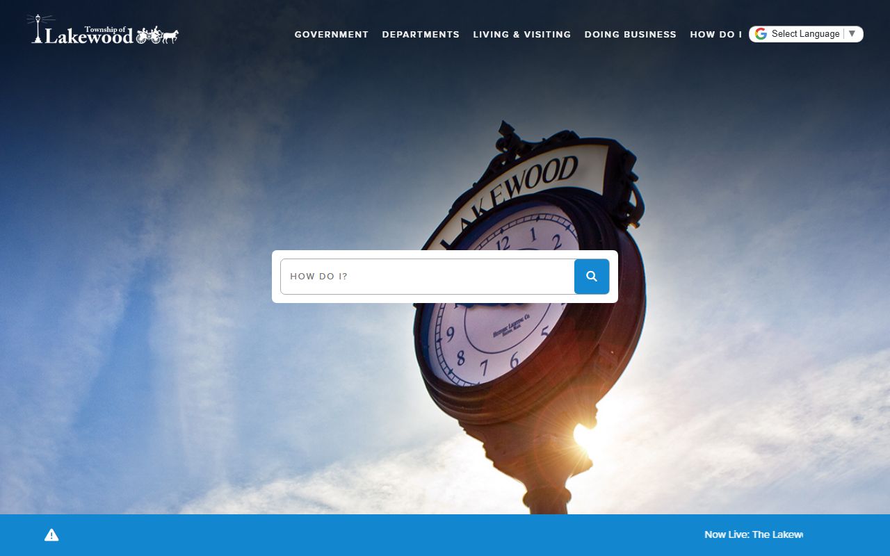 Lakewood Township website for Lakewood birth records in Ocean County