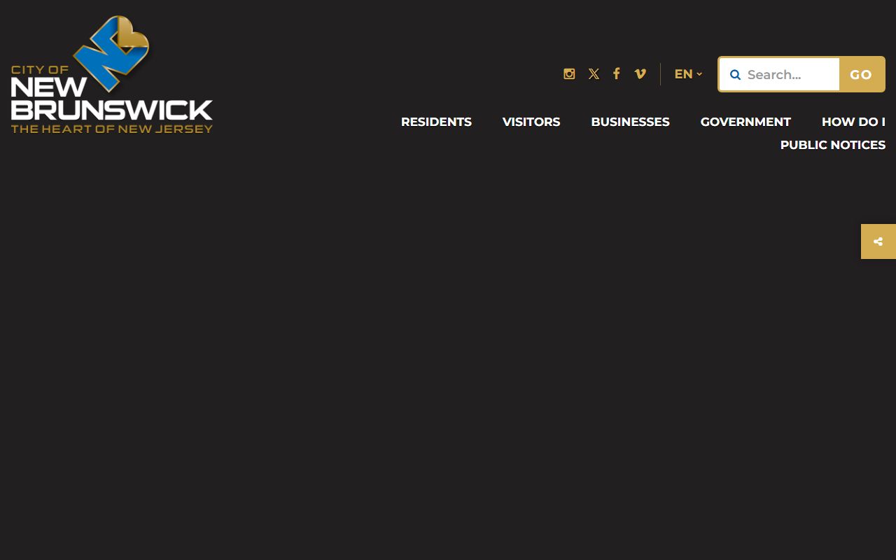 New Brunswick City Clerk website for birth records in Middlesex County