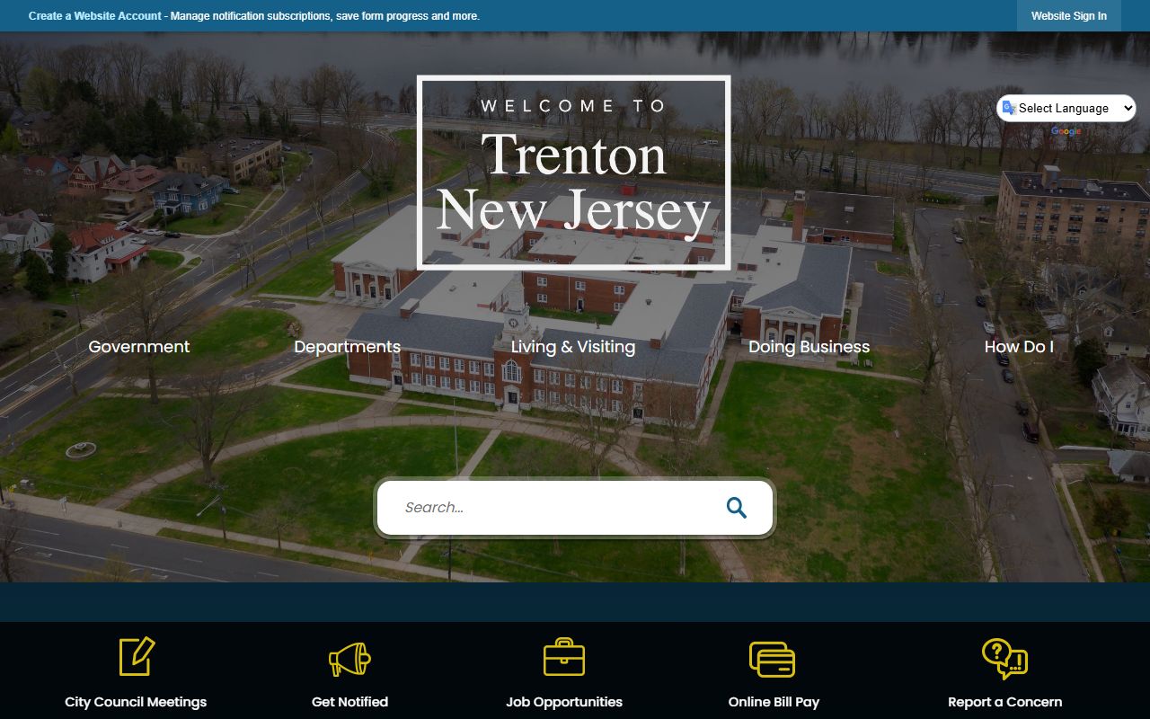 Trenton City Clerk office for birth records in Mercer County New Jersey