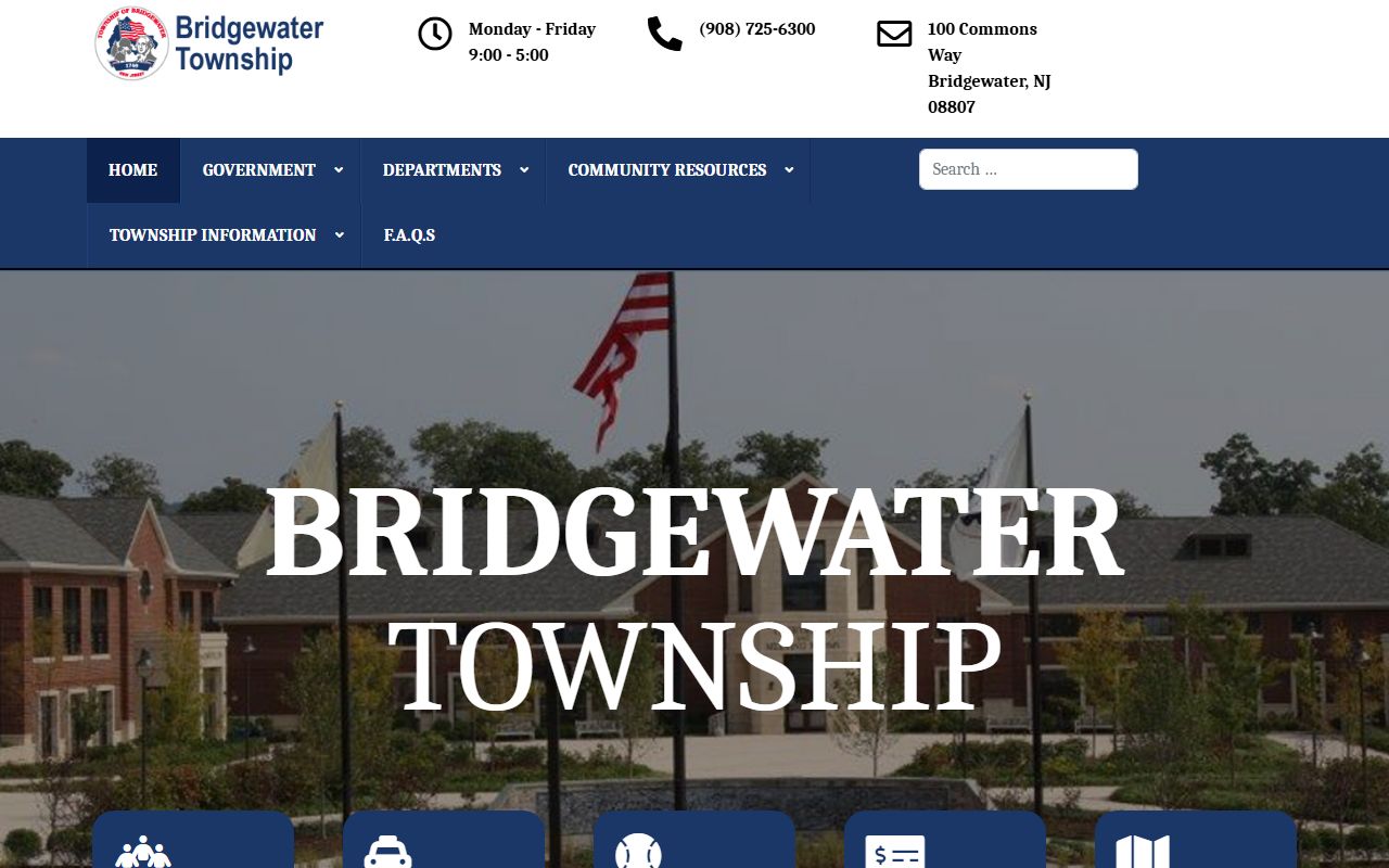 Bridgewater Township website for Somerset County birth records